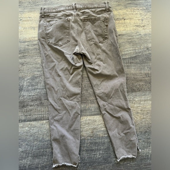 Express Ankle Legging Stretch Mid Rise Rise Jeans Gray Brown Size 10 R - Picture 6 of 8